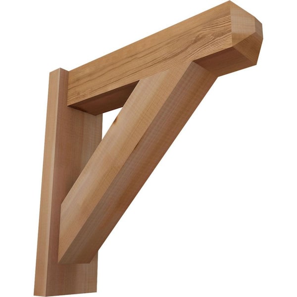 Ekena Millwork 6 in. x 20 in. x 20 in. Western Red Cedar Traditional Craftsman Smooth Outlooker