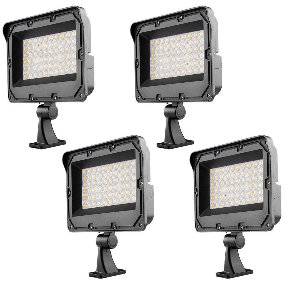 700-Watt Equivalent Integrated LED Parking Lot Area Light, 165-Watt Arm Mou