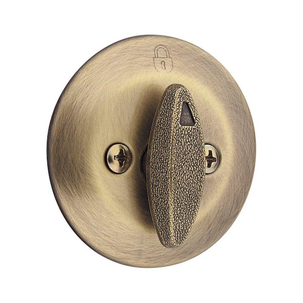 Kwikset 660 Series Antique Brass Single Cylinder Deadbolt