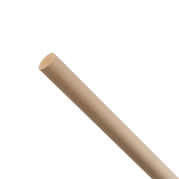 Waddell Birch Round Dowel - 36 in. x 0.75 in. - Sanded and Ready for Finishing - Versatile Wooden Rod for DIY Home Projects