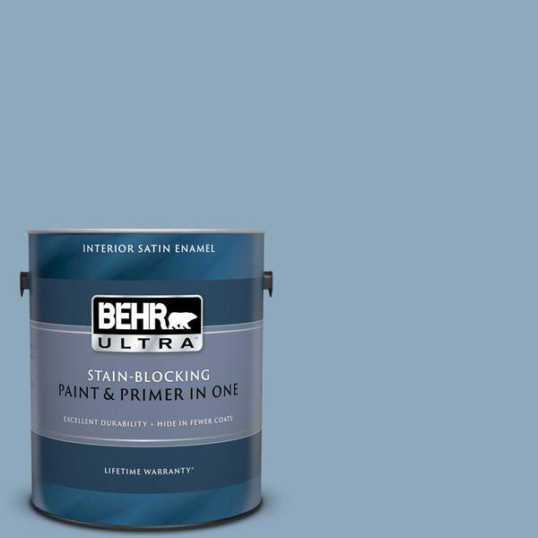 BEHR ULTRA 1 gal. #UL230-16 Windsurf Satin Enamel Interior Paint and Primer in One