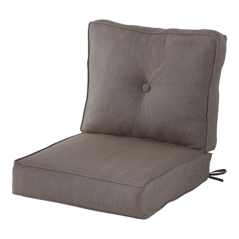 Greendale Home Fashions Sunbrella Cast Shale 24 in. x 24 in