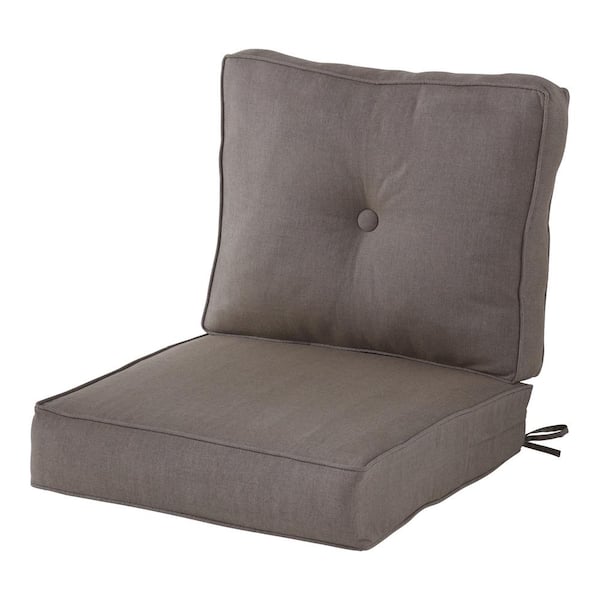 Greendale Home Fashions Sunbrella 2-Piece Wheat Deep Seat Patio Chair Cushion Greendale Home Fashions Sunbrella 2-Piece Wheat Deep Seat Patio Chair Cushion
