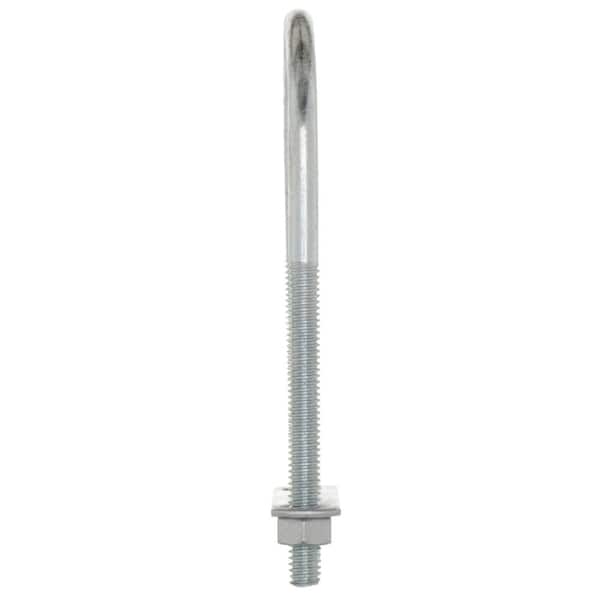 Everbilt - 5/16 in. x 2-9/16 in. x 5-3/16 in. Coarse Zinc-Plated Steel U-Bolt with Nut and Strap