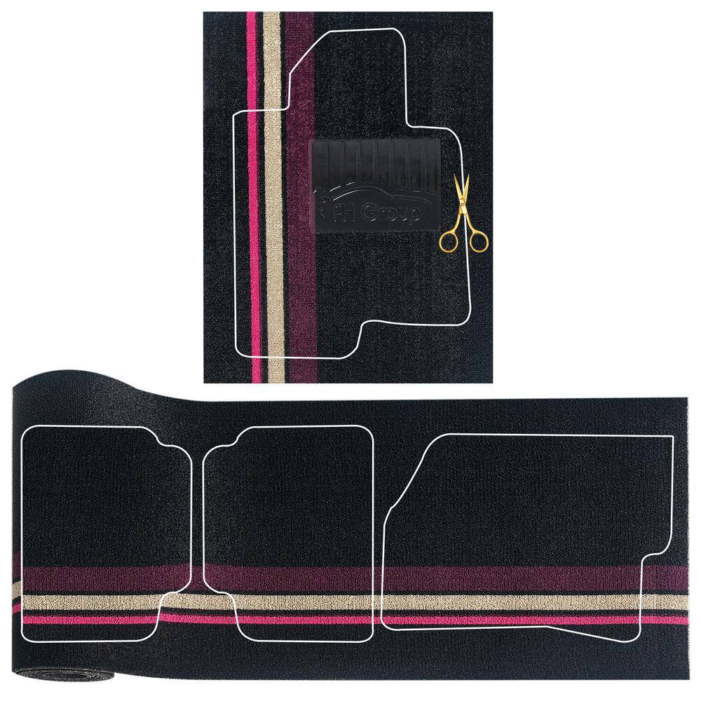 DIY Ultra Waterproof Trimmable Non-Slip Vinyl Floor Mats Black Striped price history on PriceWatchPro
