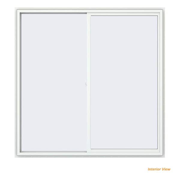 JELD-WEN 59.5 in. x 59.5 in. V-2500 Series White Vinyl Left-Handed