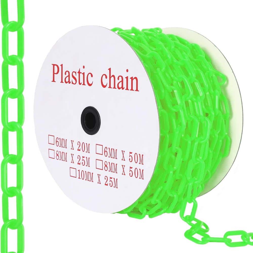240 FT Plastic Chain Links, Safety Chain with 50 Hooks, Plastic Barrier Chains for Crowd Control, Parking Driveways price history on PriceWatchPro