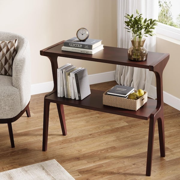 【DOORS】BOTHY　Low Table 900 BYBLIGHT Kerlin 27. 56in. Burgundy Rectangle Wood End Table Narrow