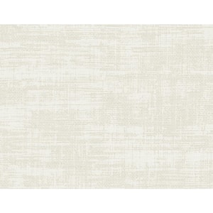 60.75 sq. ft. Barely Beige Faux Rug Paper Unpasted Wallpaper Roll