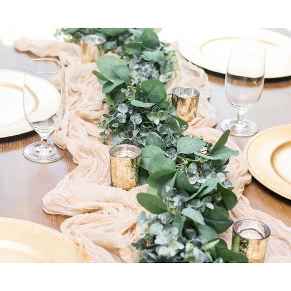 Unbranded 5.9 ft. Green Artificial Silver Dollar Eucalyptus Garland
