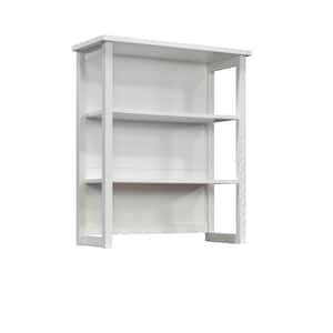 Cottage Road 33.583 in. White Library Desk Hutch with 2-Shelves