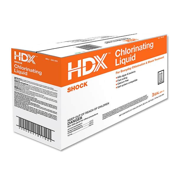HDX 128 oz. Chlorinating Liquid (3-Pack)