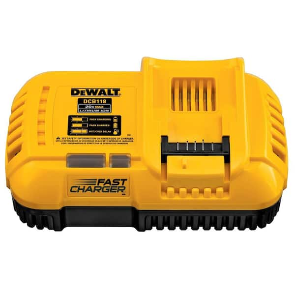 DEWALT 20V MAX Lithium-Ion Fan Cooled Fast Battery Charger DCB118 - The  Home Depot