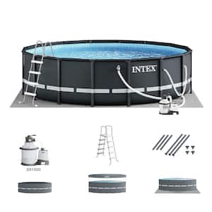 16 ft. x 48 in. Ultra XTR Round Frame Above Ground Swimming Pool Set with Pump