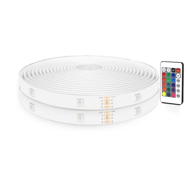 100 ft. Outdoor Waterproof LED Strip Lights, IP67 Outside Led Light Strips for Deck, Balcony, Roof, Garden