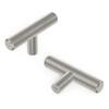 Stainless Steel T-Bar Cabinet Pulls Handles | Brushed Finish, 5" Or 6" Length | Choose 20, 30, Or 50 Pcs