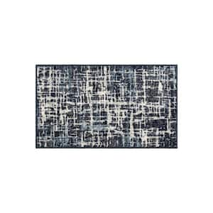 Reine Blue 1 ft. 8 in. x 2 ft. 10 in. Machine Washable Area Rug