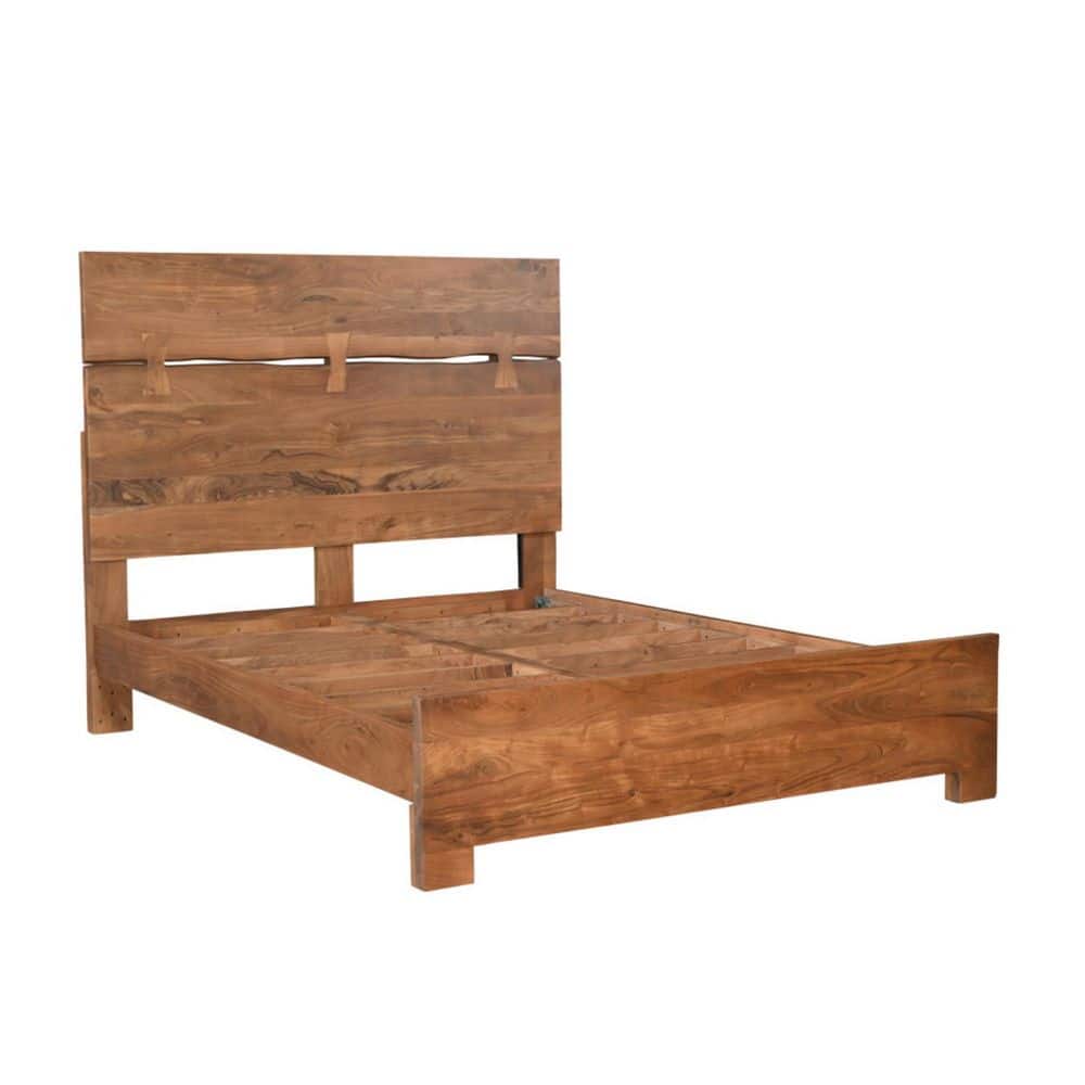 Brown Wood Frame Queen Panel Bed price history on PriceWatchPro