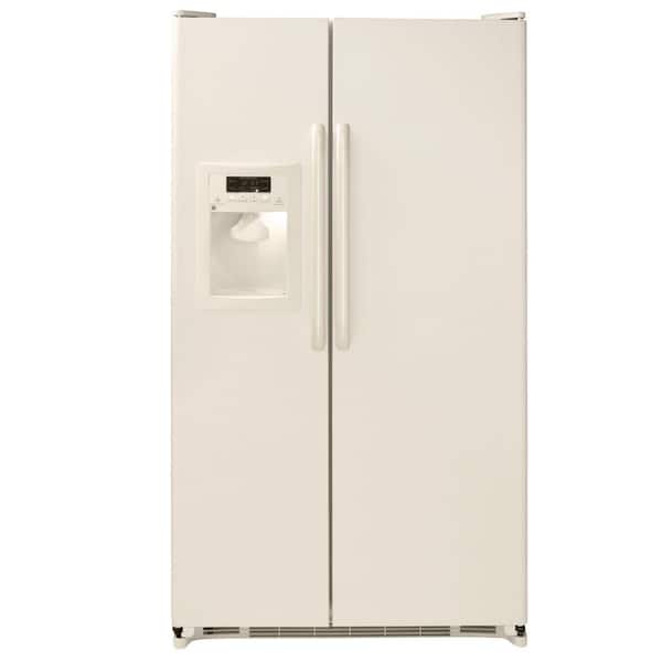 GE 25.3 cu. ft. Side by Side Refrigerator in Bisque