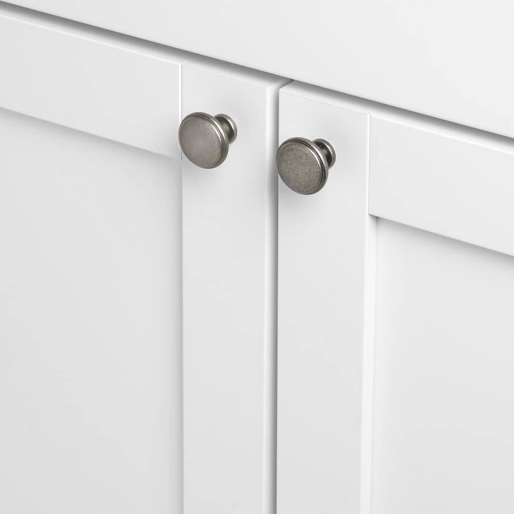 Weathered Nickel Round Cabinet Knob Multipack