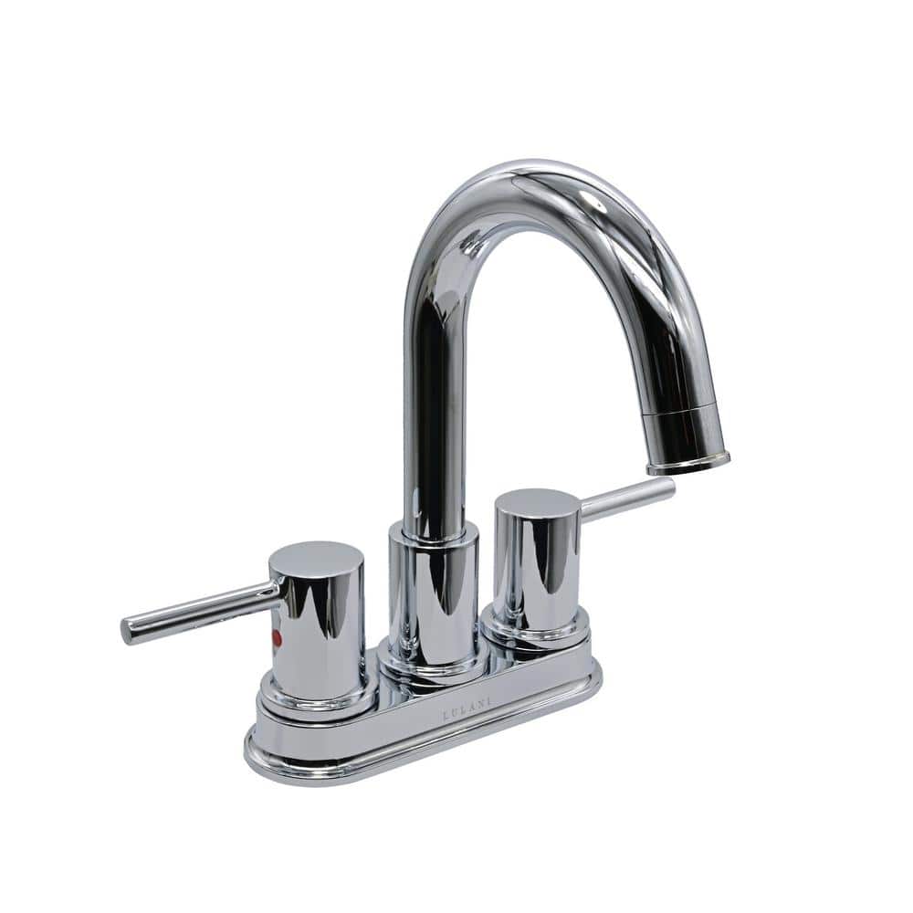 St. Lucia Chrome 4" Centerset Bathroom Faucet