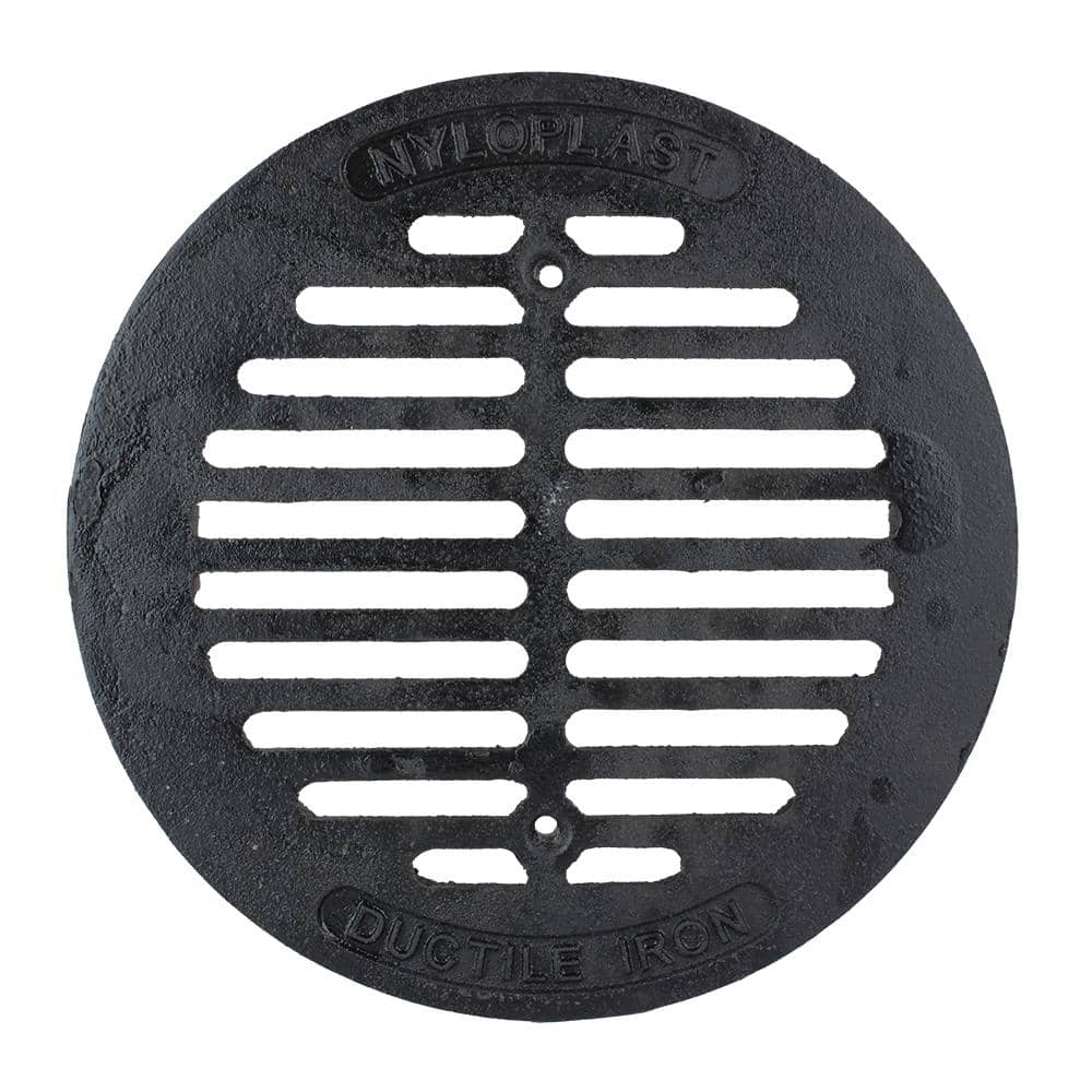 NDS 9 in. Plastic Square Drainage Grate in Black 970 - The Home Depot