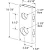 Prime-Line® 9 Exterior Brass Door Lock Reinforcer with 2-3/8