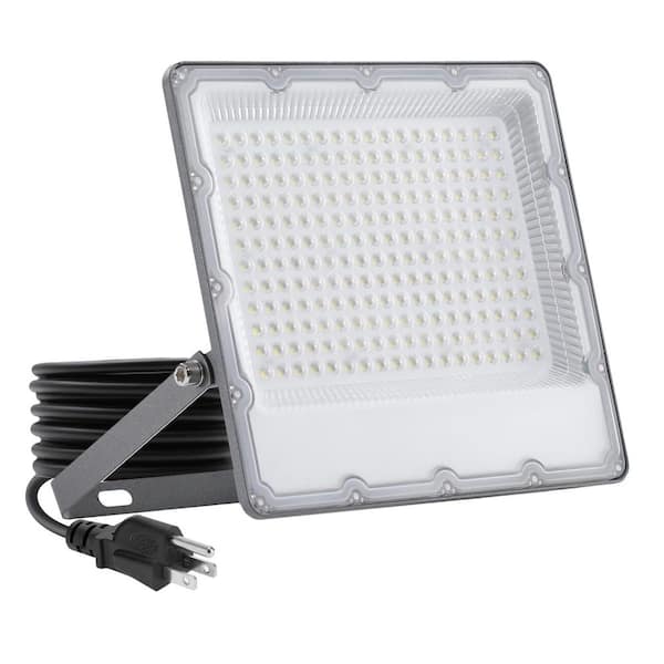 120-Volt 18000 Lumen LED Flood Light Plug-In Outdoor Security Spotlight