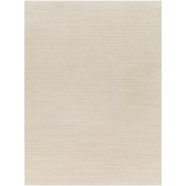 Livabliss Alder Cream 5 ft. x 7 ft. Stripe Indoor Machine-Washable Area Rug
