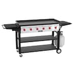 Camp Chef Flat Top Grill 900 6 Burner Propane Gas Grill in Black