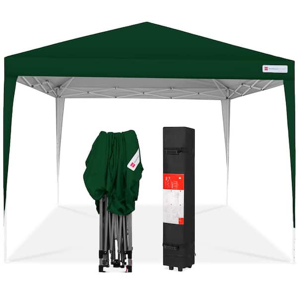 Best Choice Products 10 ft. x 10 ft. Forest Green Portable Adjustable Instant Pop Up Canopy w/Carrying Bag
