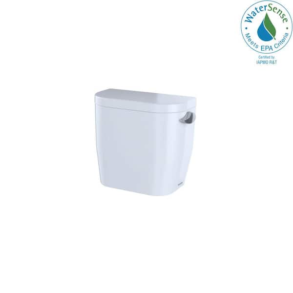 TOTO Entrada 1.28 GPF Single Flush Toilet Tank Only With Right Hand Trip Lever in Cotton White