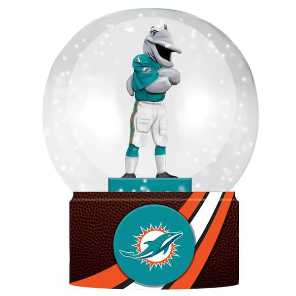 Evergreen Enterprises Miami Dolphins 5 in. Glass Tabletop Snow Globe  3WGL3816 - The Home Depot