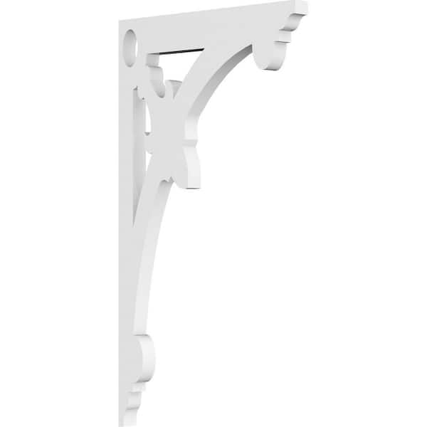 Ekena Millwork 5/8 in. W x 14 in. H x 8 in. D PVC Sellek Bracket