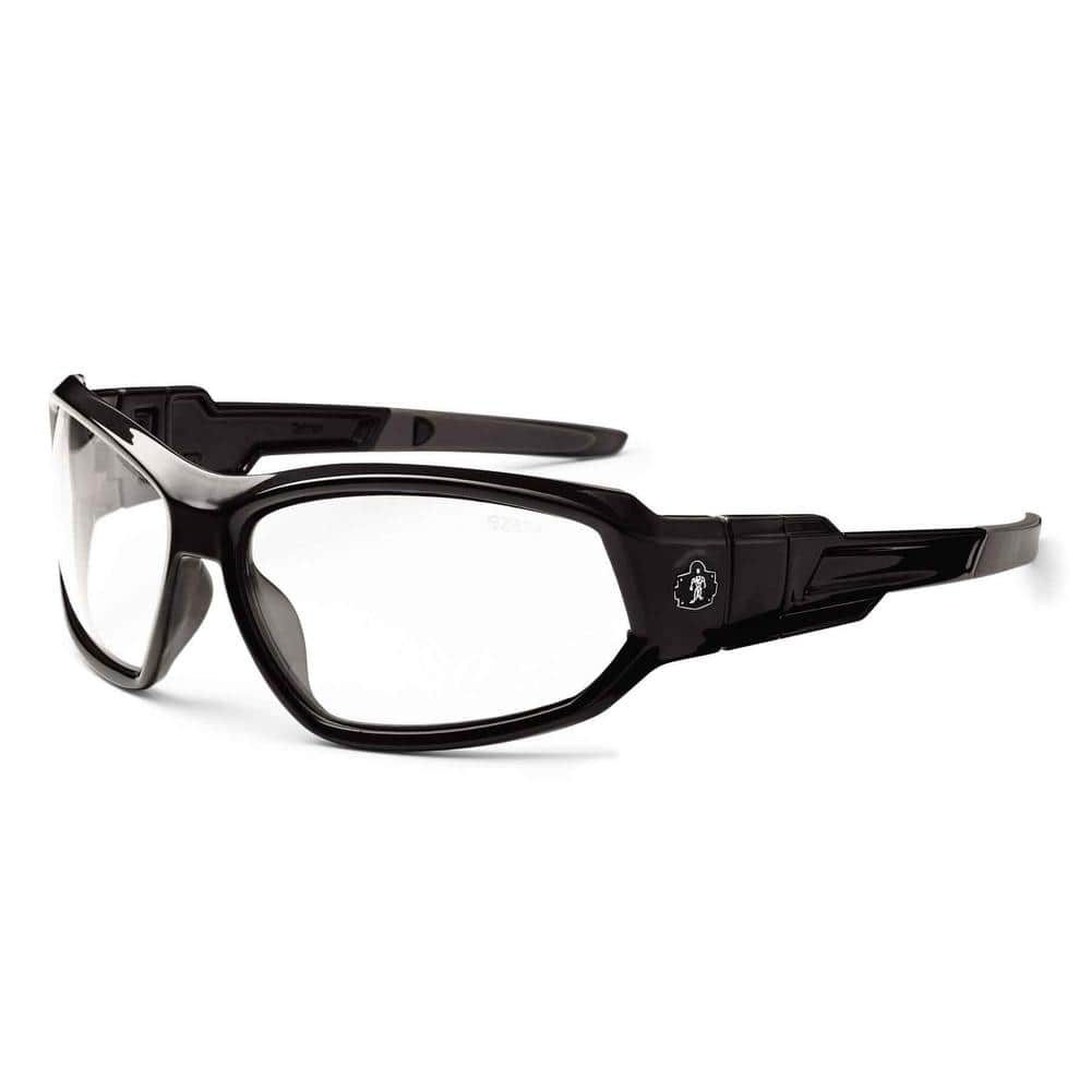 Skullerz Loki Black Anti-Fog Safety Glasses/Goggles, Clear Lens ANSI Certif