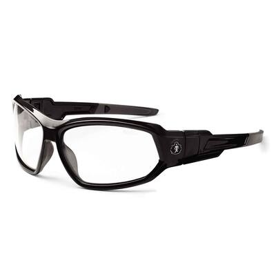 Skullerz Loki Black Anti-Fog Safety Glasses/Goggles, Clear Lens ANSI Certified