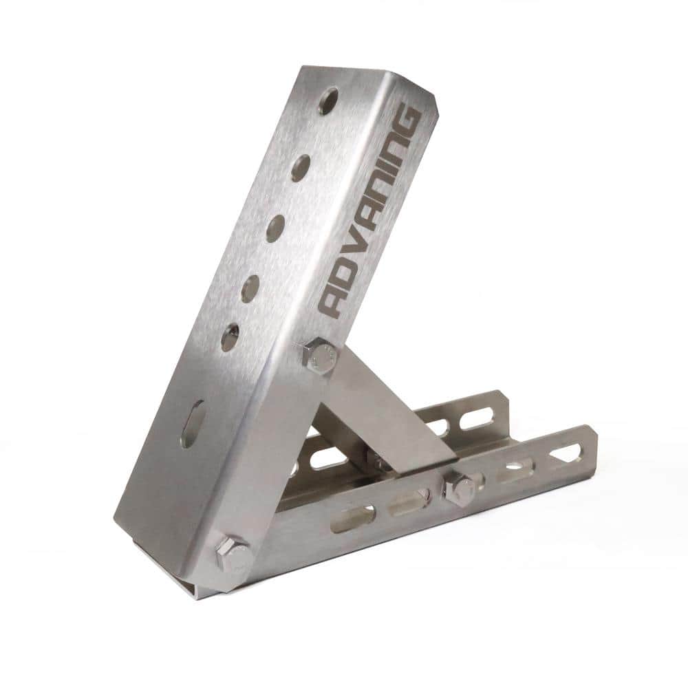Universal 9.18 in. x 3.5 in. x 3.5 in. Stainless Steel Awning Roof Mount Br