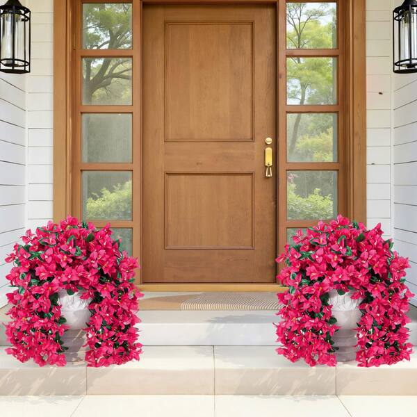 フラワーガーデントップス✨サイズ0 20 in. Garden Cascades Hot Pink Outdoor Artificial Bougainvillea