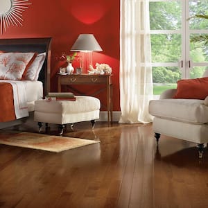 American Treasure Plymouth Brown Hickory 3/4 in. T x 2-1/4 in. W Smooth Solid Hardwood Flooring (20 sq.ft./ctn)