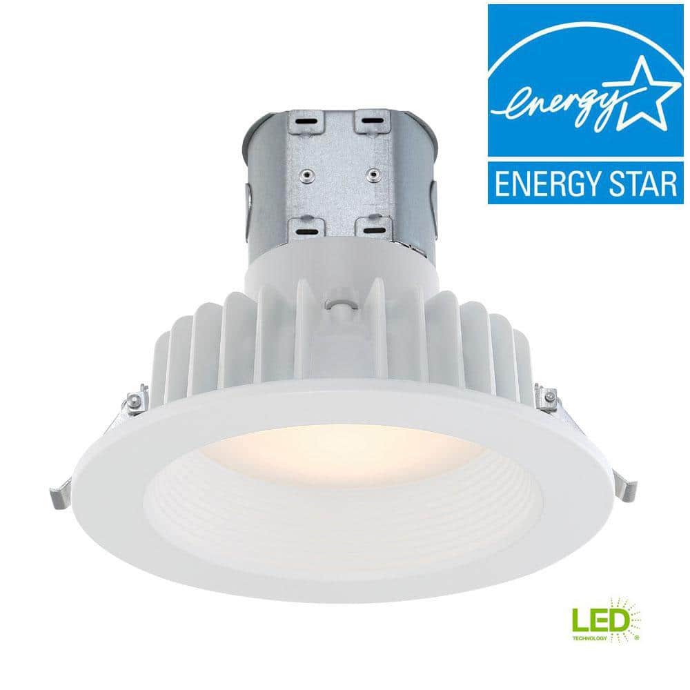 6-Inch White Aluminum LED Recessed Lighting Kit