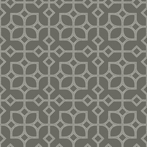 Maze Grey Tile Paper Strippable Roll (Covers 56.4 sq. ft.)