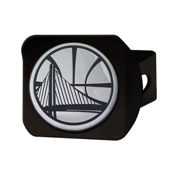FANMATS NBA Golden State Warriors Class III Black Hitch Cover with Chrome Emblem