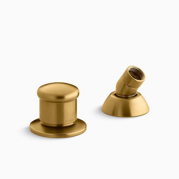 KOHLER 2-Way Diverter Valve and Handshower Hose Guide in Vibrant Brushed Moderne Brass