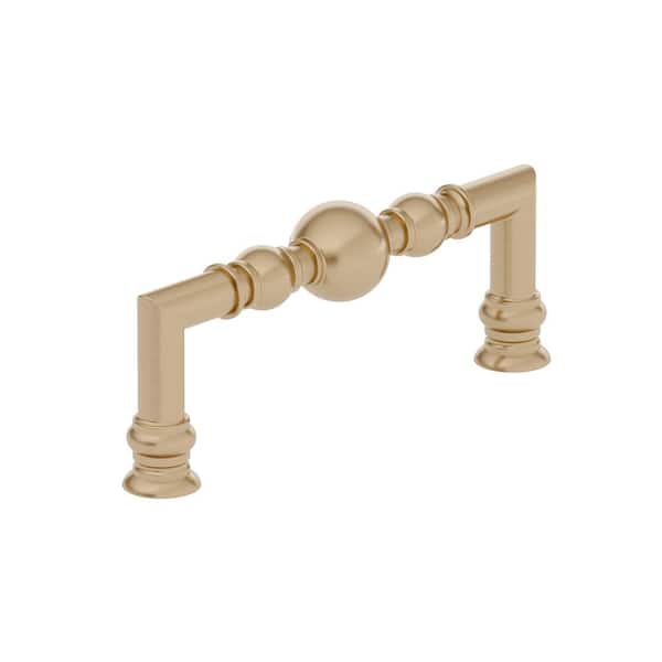 Richelieu Hardware Firenze Collection 3-3/4 in. (96 mm) Center-to-Center Champagne Bronze Traditional Drawer Pull