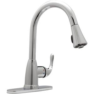 Market Single-Handle Pull-Down Sprayer Kitchen Faucet in Chrome