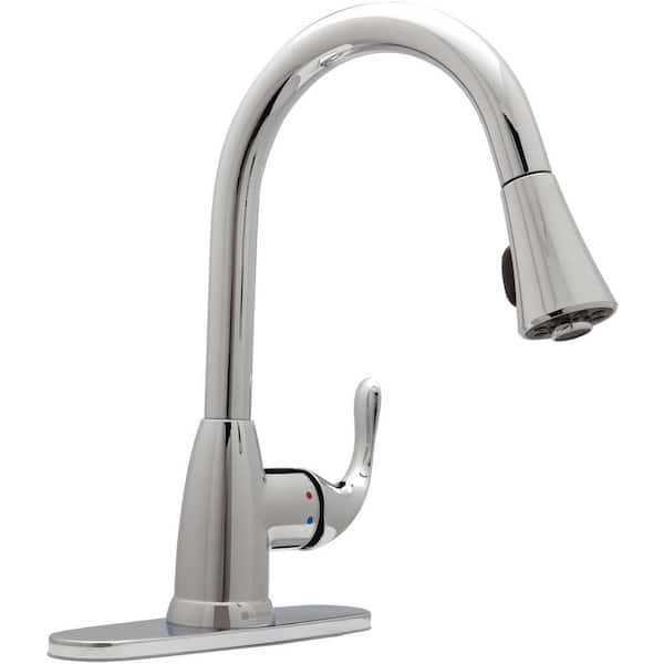 Glacier Bay Market Single-Handle Pull-Down Sprayer Kitchen Faucet in Polished Chrome