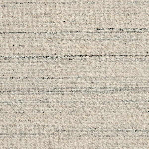 Natural Harmony Lively - Birch - Beige 15 ft. 62 oz. Wool Texture Installed Carpet