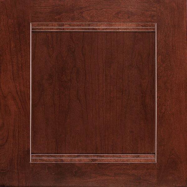 American Woodmark Del Ray 14 9/16 x 14 1/2 in. Cabinet Door Sample in Bordeaux