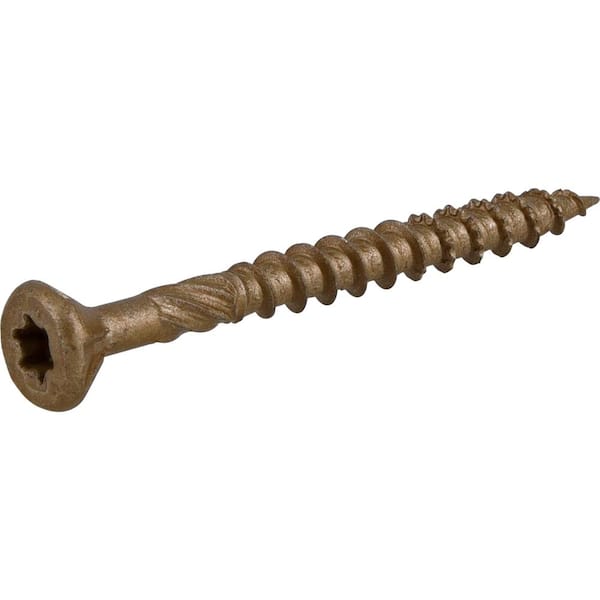 #8 x 1-3/4 in. Star Drive Flat Head Exterior Wood Screws 5 lbs.-Box (877-Piece)