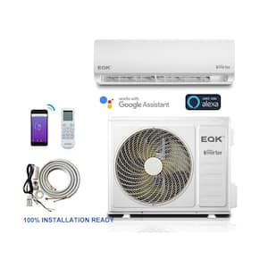 20 SEER 12,000 BTU 1 Ton Ductless Mini-Split Air Conditioner with Inverter, Heat, Remote and Wi-Fi 115V/60 Hz